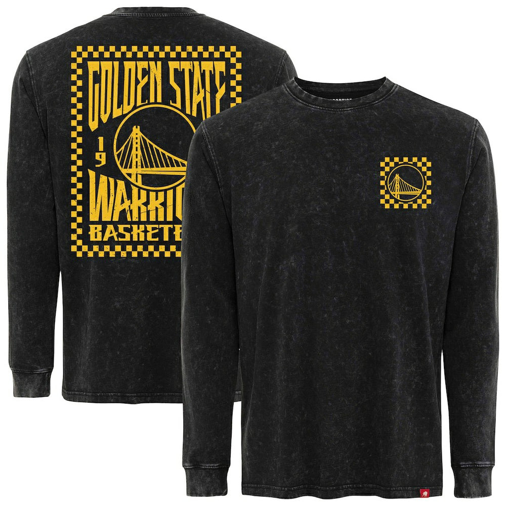 Golden State Warriors Sportiqe Men's Bono Long Sleeve T-Shirt Black - NBA