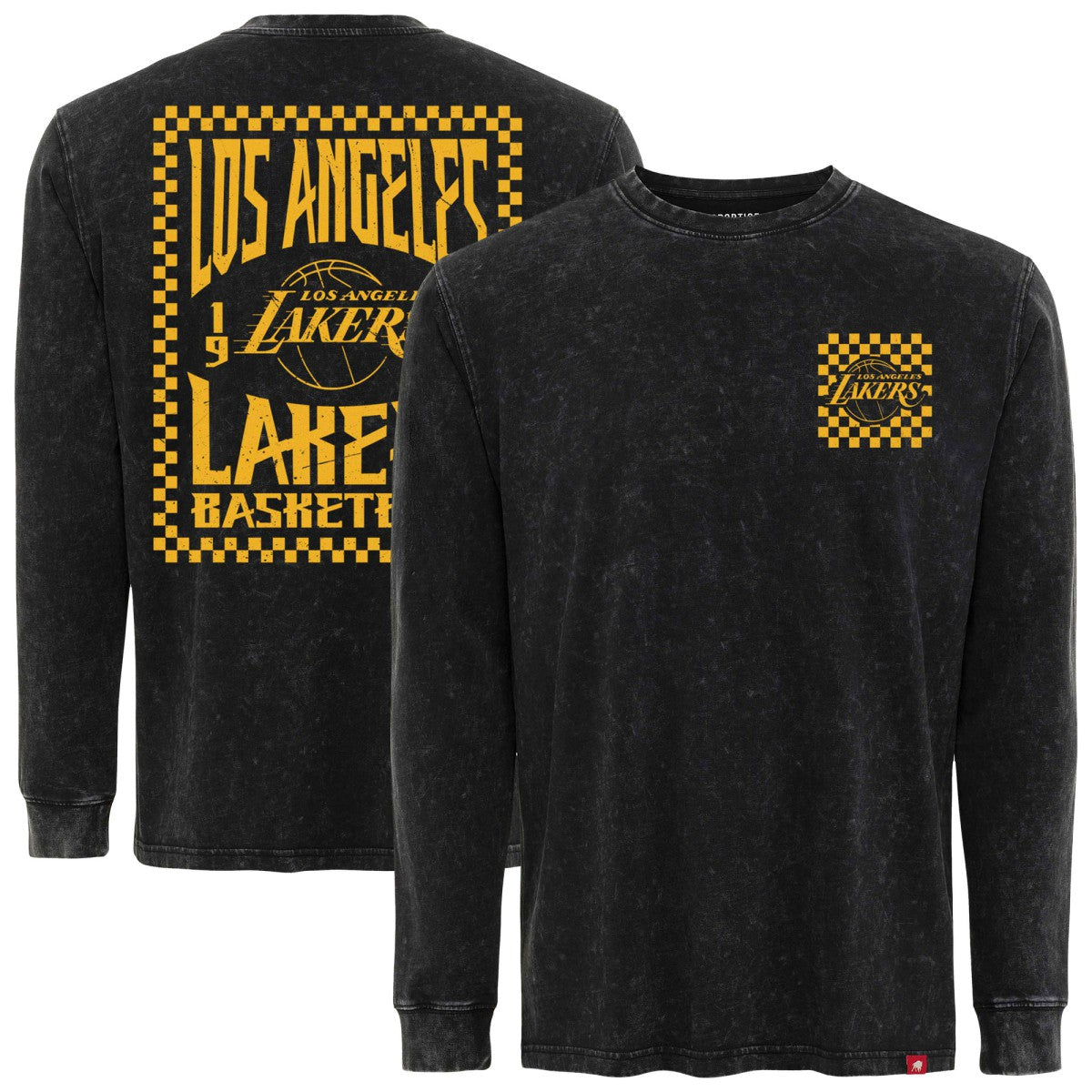 Los Angeles Lakers Sportiqe Men's Bono Long Sleeve T-Shirt Black - NBA