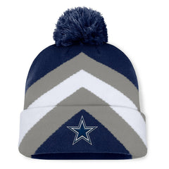 Dallas Cowboys Women's Cornerback Cuffed Knit Hat with Pom Navy | Fanatics