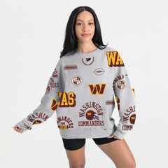 Washington Commanders Gameday Couture Women's Always On Repeat Fleece Sweatshirt Heather Gray | NFL