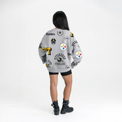 Pittsburgh Steelers Gameday Couture Women's Always On Repeat Fleece Sweatshirt Heather Gray | NFL