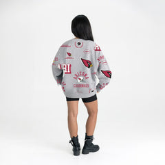 Arizona Cardinals Gameday Couture Women's Always On Repeat Fleece Sweatshirt Heather Gray | NFL