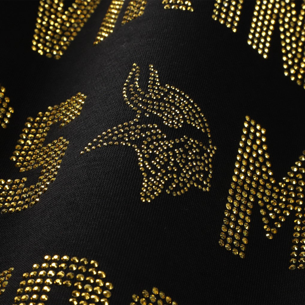Minnesota Vikings Gameday Couture Women's Oversized Hype Era Rhinestone Text Sweatshirt Black | NFL