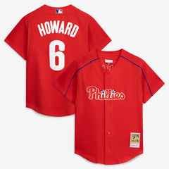 Ryan Howard Philadelphia Phillies Mitchell & Ness Cooperstown Collection Batting Practice Jersey - MLB
