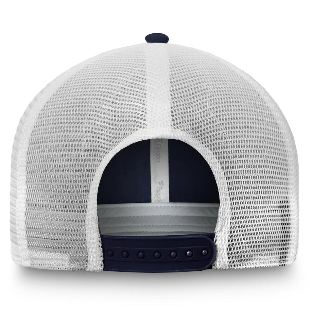 New York Rangers Fanatics Core Primary Logo Trucker Adjustable Hat - Blue/White - NHL