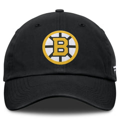 Boston Bruins Fanatics Primary Logo Adjustable Hat - Black - NHL