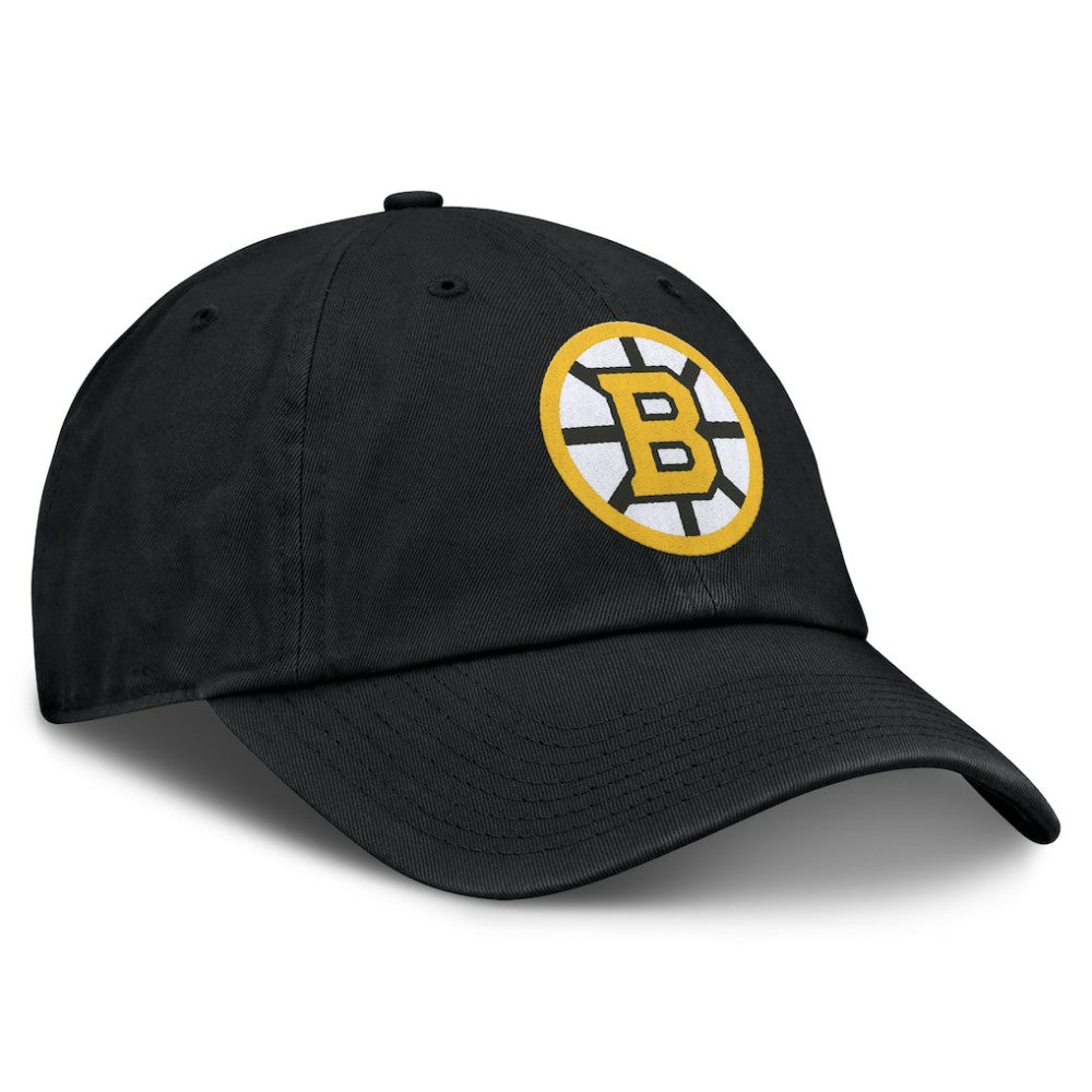 Boston Bruins Fanatics Primary Logo Adjustable Hat - Black - NHL