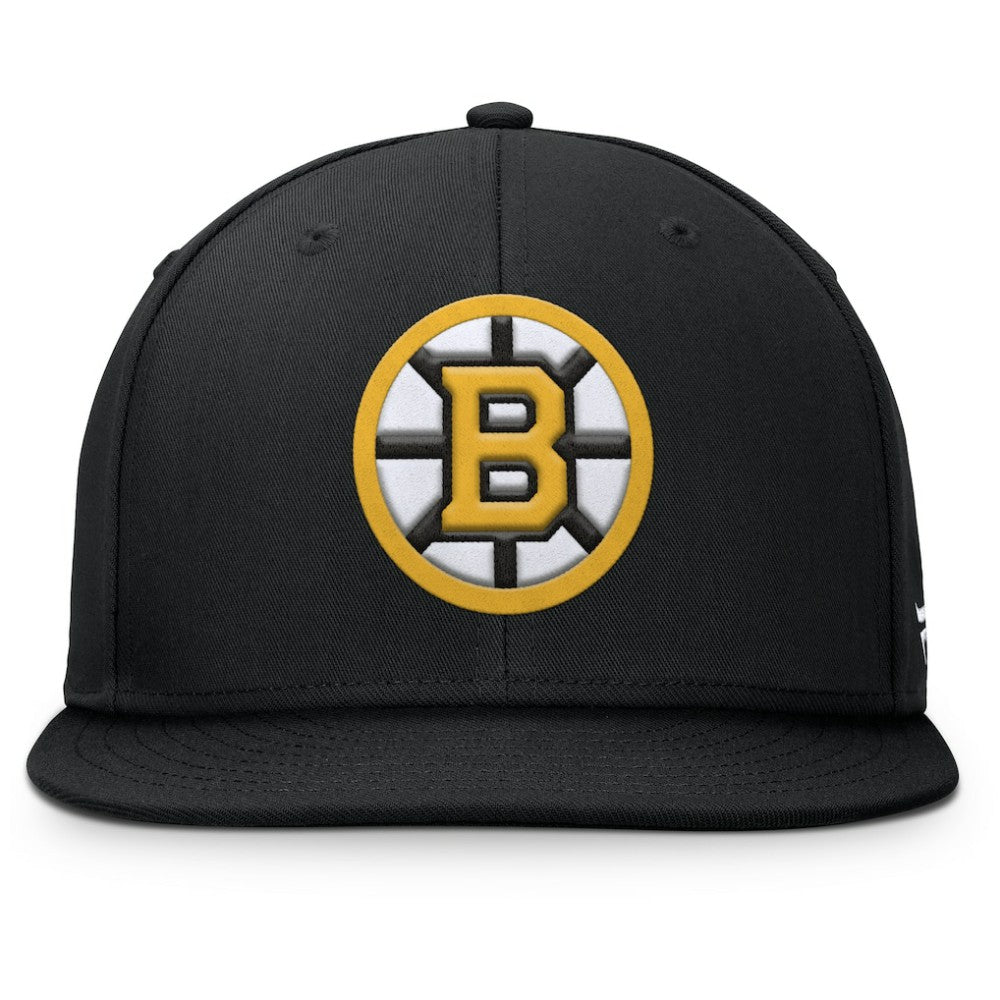 Boston Bruins Fanatics Primary Logo Snapback Hat - Black - NHL