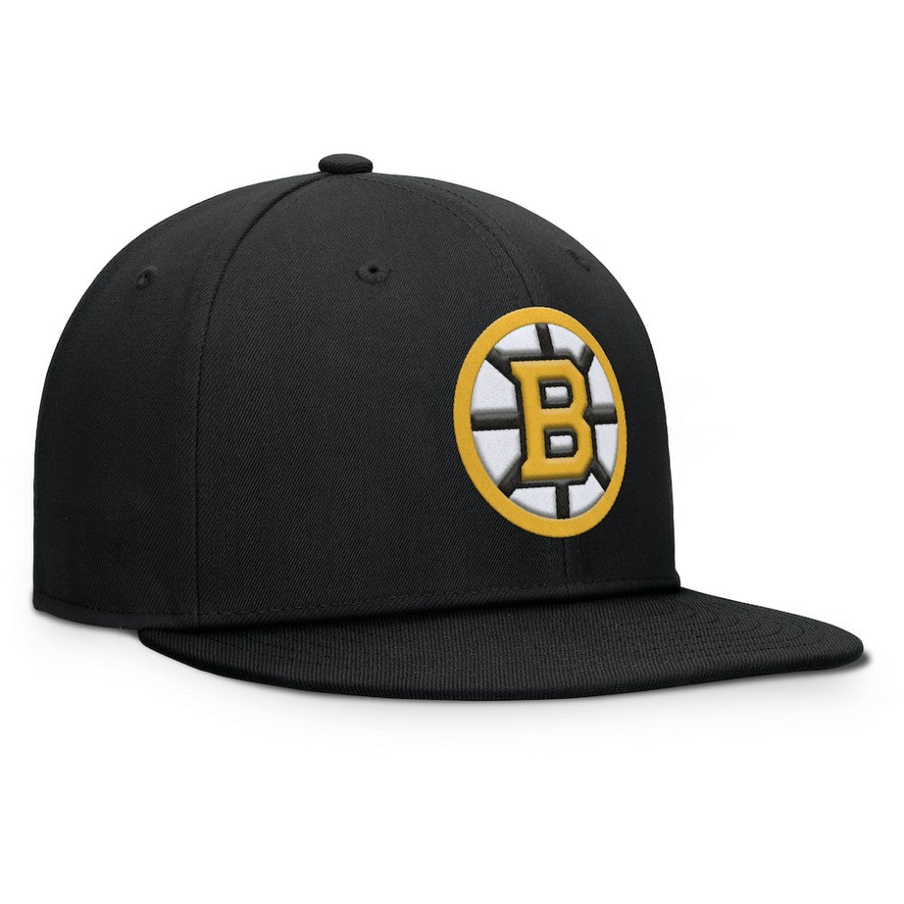 Boston Bruins Fanatics Primary Logo Snapback Hat - Black - NHL