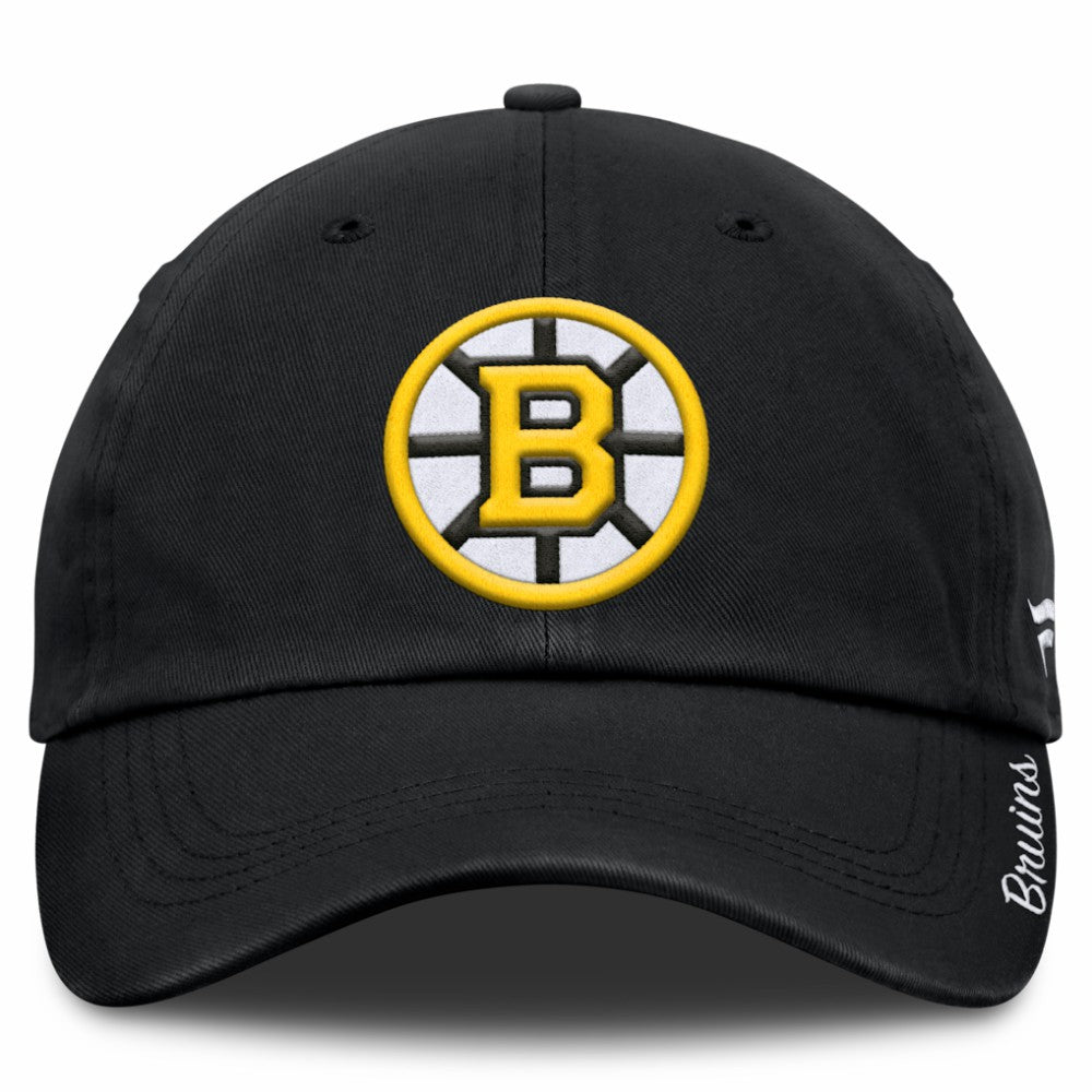 Boston Bruins Fanatics Women's Core Logo Adjustable Hat - Black - NHL