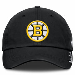 Boston Bruins Fanatics Women's Core Logo Adjustable Hat - Black - NHL
