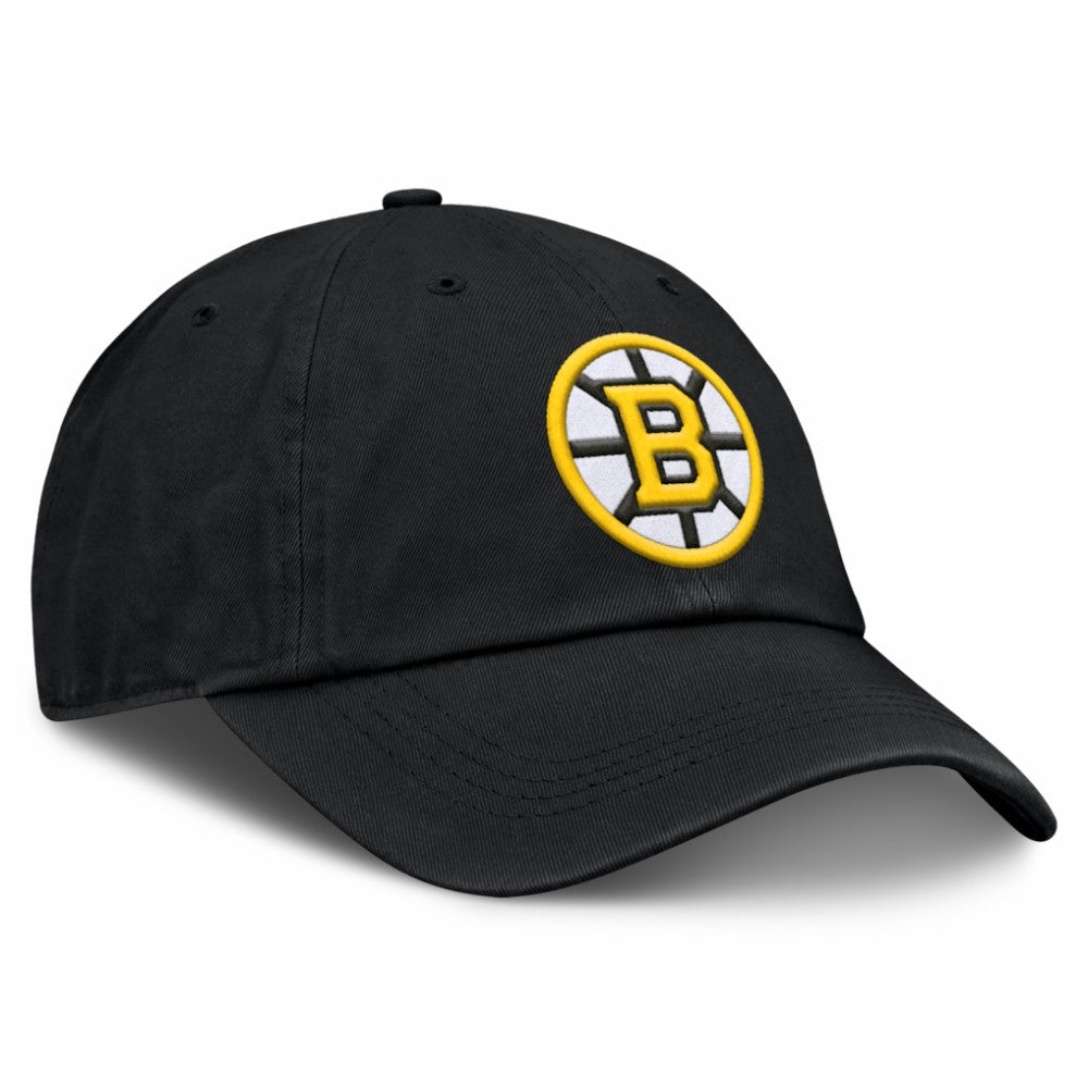 Boston Bruins Fanatics Women's Core Logo Adjustable Hat - Black - NHL