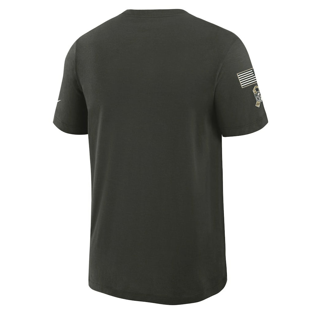 Dallas Cowboys 2025 Salute to Service Sideline Slub Dri-FIT T-Shirt Forest Green | Nike for Sale