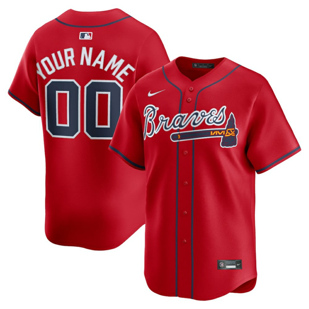 Atlanta Braves Nike Alternate Limited Custom Jersey - MLB
