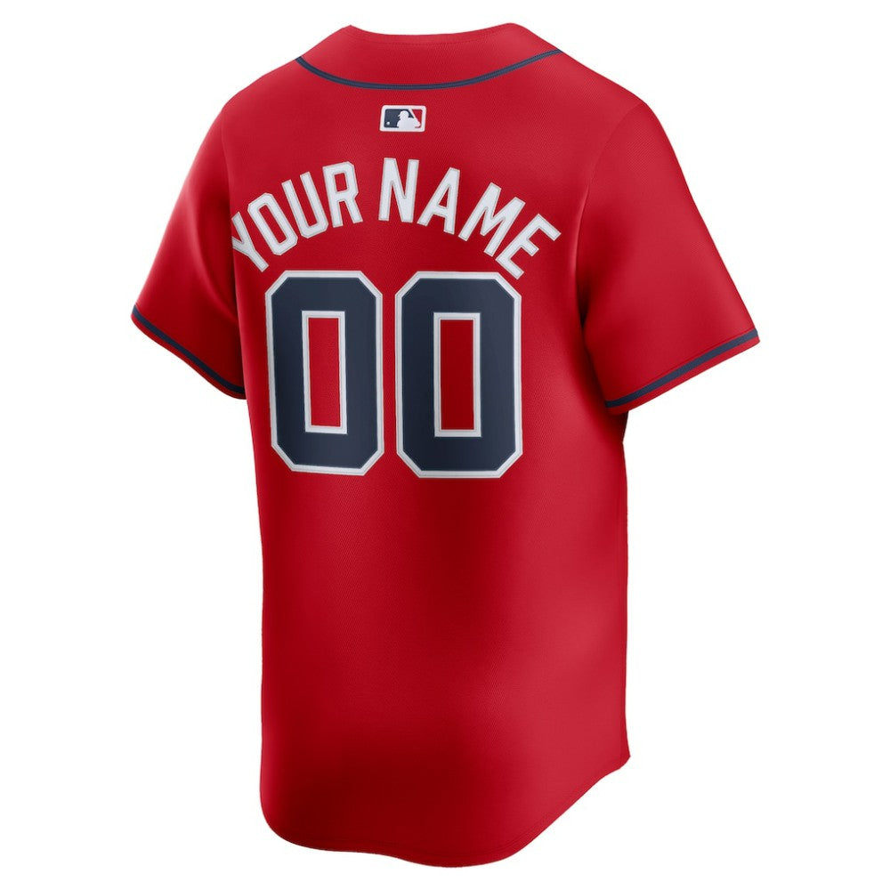 Atlanta Braves Nike Alternate Limited Custom Jersey - MLB