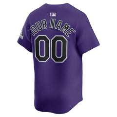 Colorado Rockies Nike Alternate Limited Custom Jersey - MLB