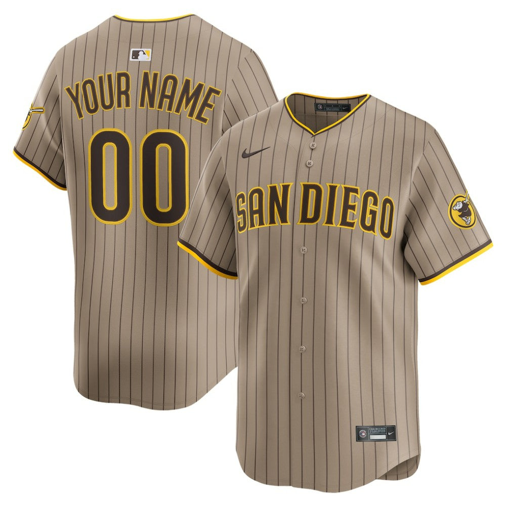 San Diego Padres Nike Alternate Limited Custom Jersey - MLB