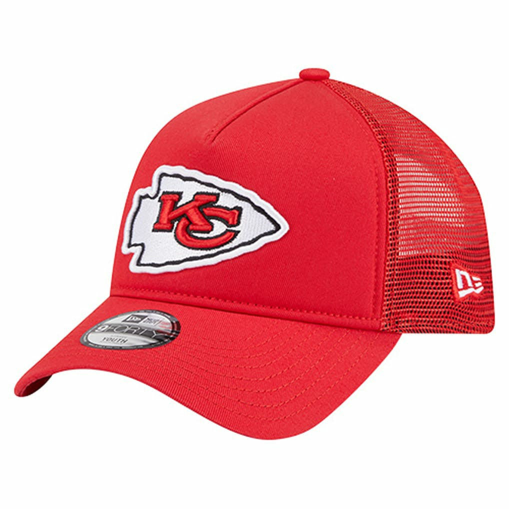 Kansas City Chiefs New Era Preschool Main A-Frame 9FORTY Adjustable Hat Red | NFL