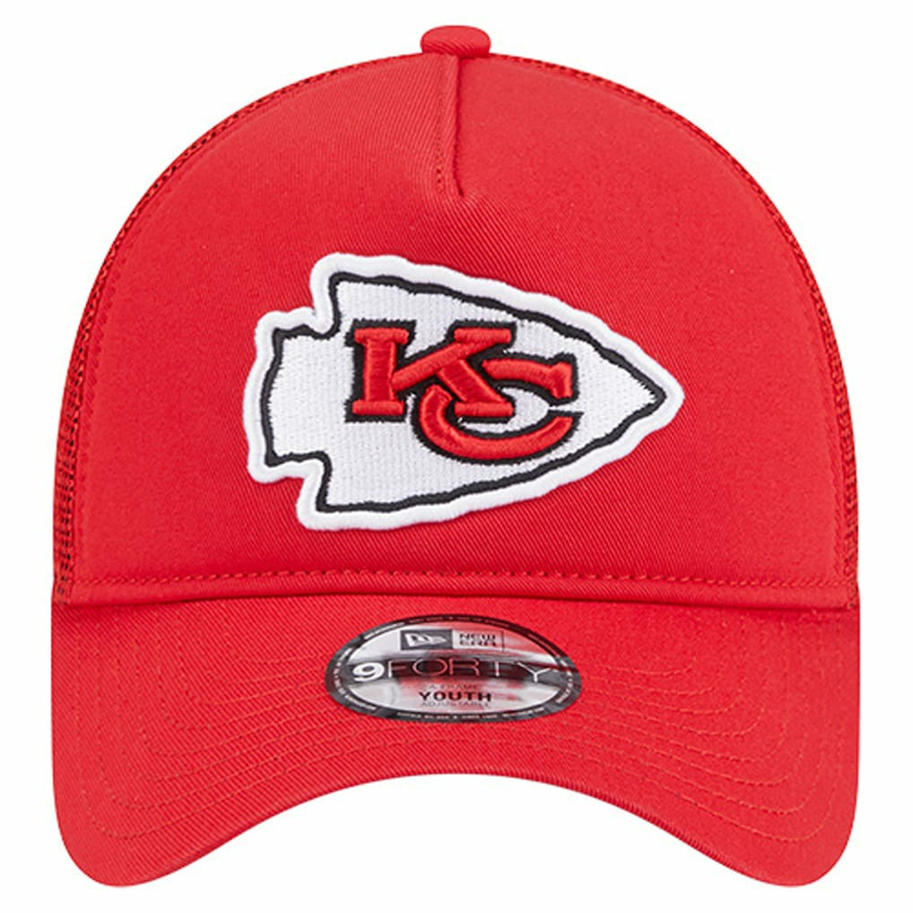 Kansas City Chiefs New Era Preschool Main A-Frame 9FORTY Adjustable Hat Red | NFL