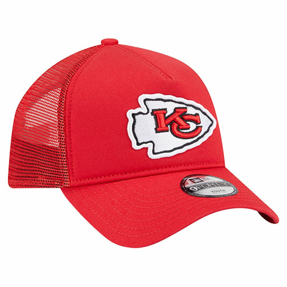 Kansas City Chiefs New Era Preschool Main A-Frame 9FORTY Adjustable Hat Red | NFL
