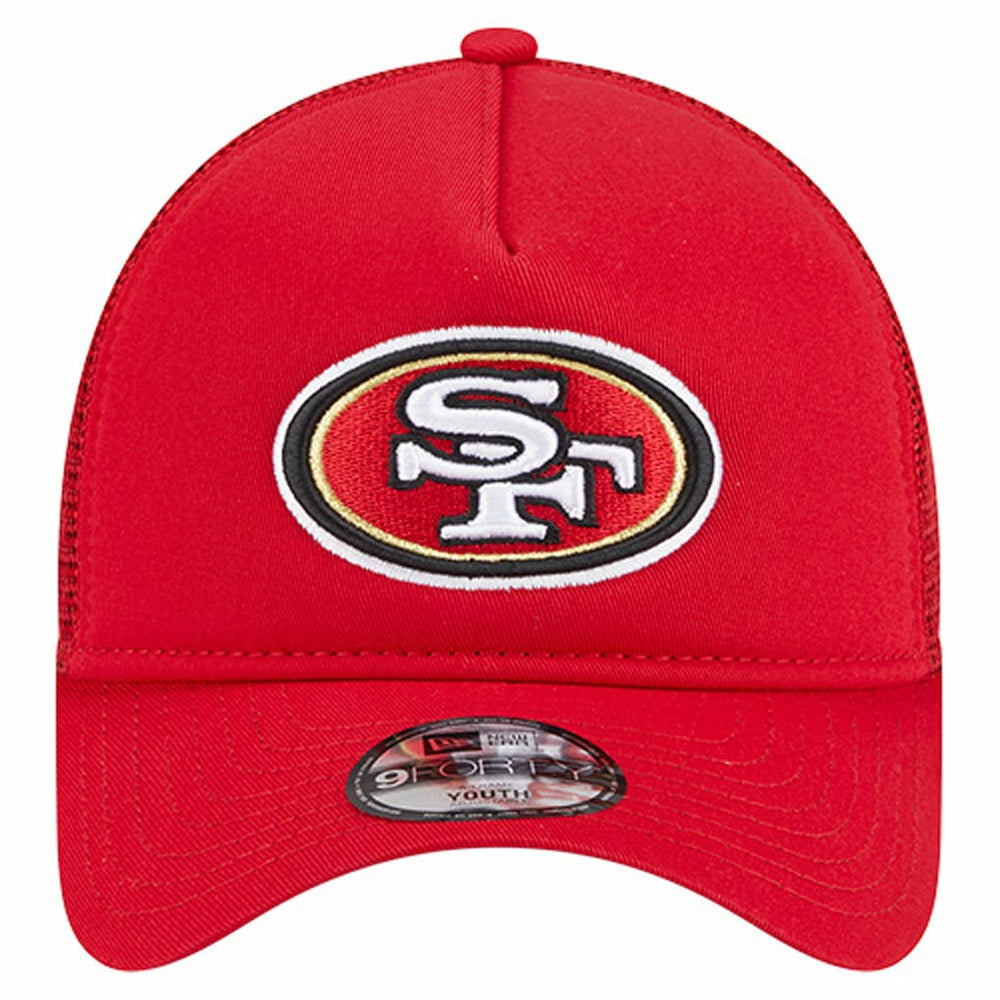 San Francisco 49ers New Era Preschool Main A-Frame 9FORTY Adjustable Hat Scarlet | NFL