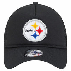 Pittsburgh Steelers New Era Preschool Main A-Frame 9FORTY Adjustable Hat Black | NFL