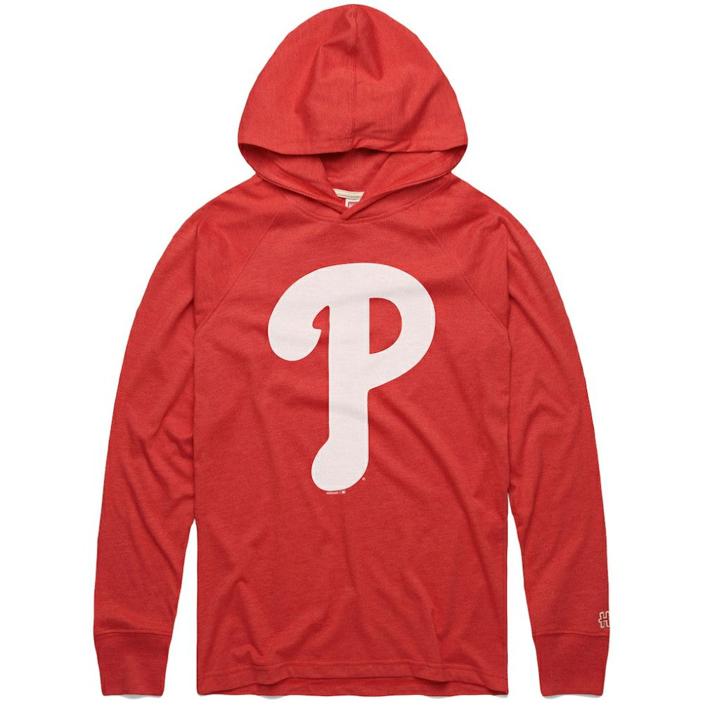 Philadelphia Phillies Homage Lightweight Raglan Tri-Blend Pullover Hoodie - MLB