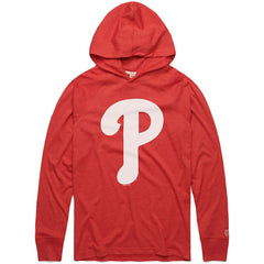 Philadelphia Phillies Homage Lightweight Raglan Tri-Blend Pullover Hoodie - MLB