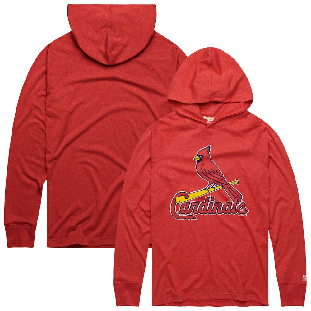 St. Louis Cardinals Homage Lightweight Raglan Tri-Blend Pullover Hoodie - MLB