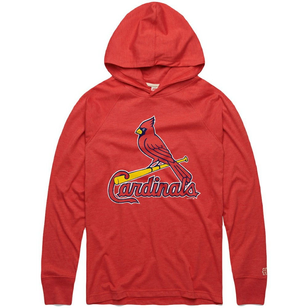 St. Louis Cardinals Homage Lightweight Raglan Tri-Blend Pullover Hoodie - MLB