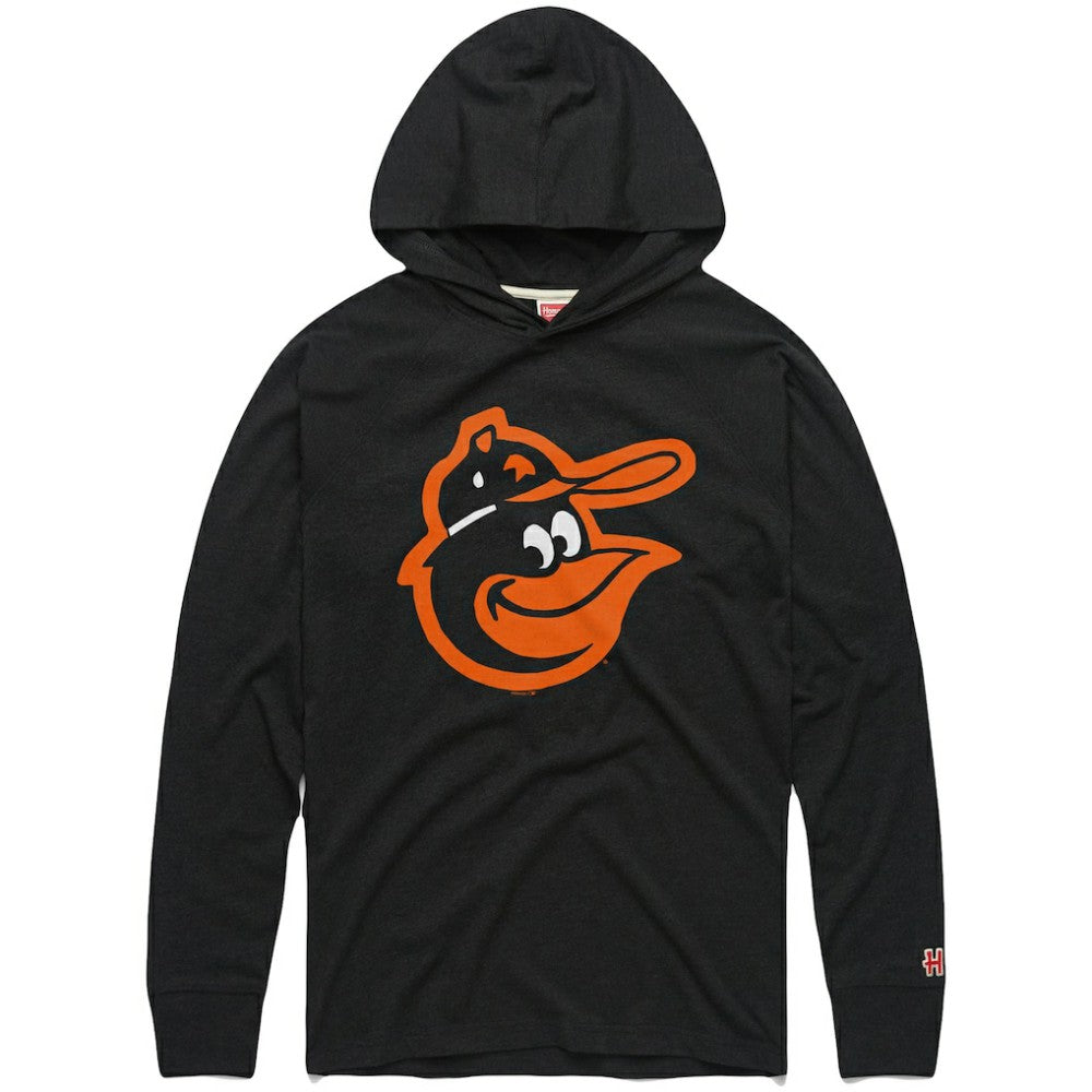 Baltimore Orioles Homage Lightweight Raglan Tri-Blend Pullover Hoodie - MLB