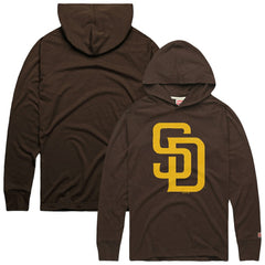 San Diego Padres Homage Lightweight Raglan Tri-Blend Pullover Hoodie - MLB