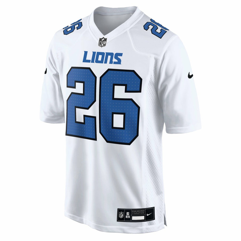 Jahmyr Gibbs Detroit Lions Tundra Fashion Game Jersey White | Nike for Sale