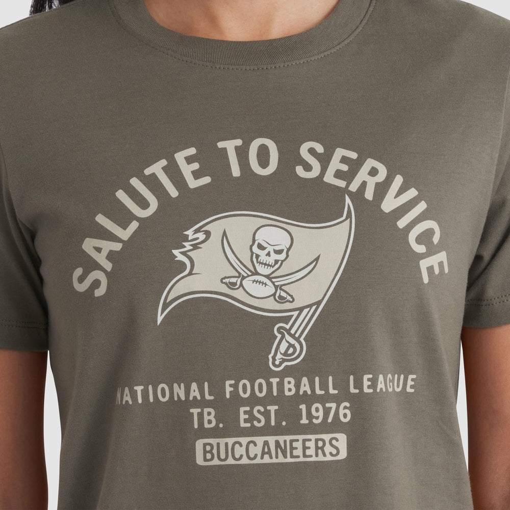 Tampa Bay Buccaneers Women's 2025 Salute to Service Sideline T-Shirt Olive | Nike for Sale