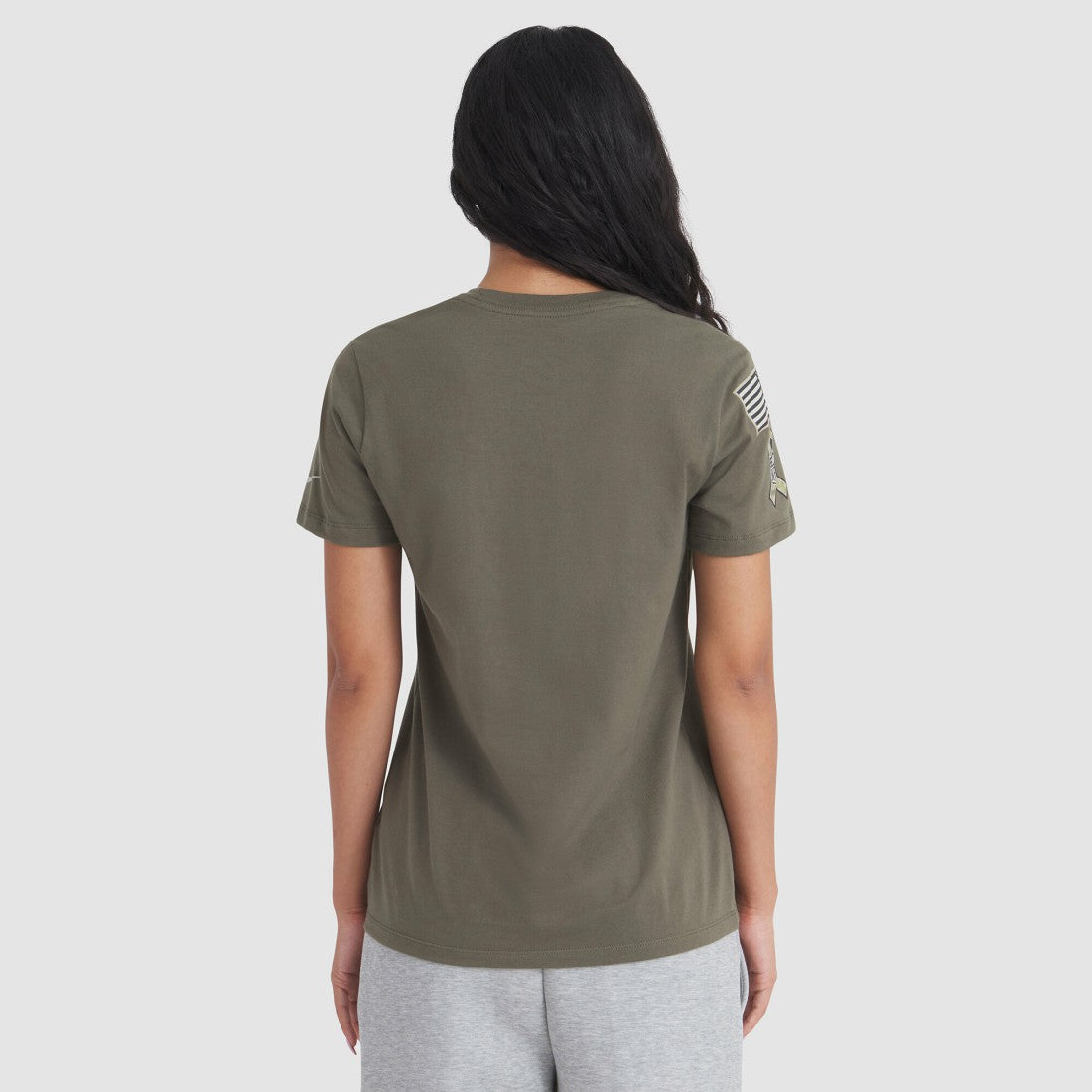 Detroit Lions Women's 2025 Salute to Service Sideline T-Shirt Olive | Nike for Sale