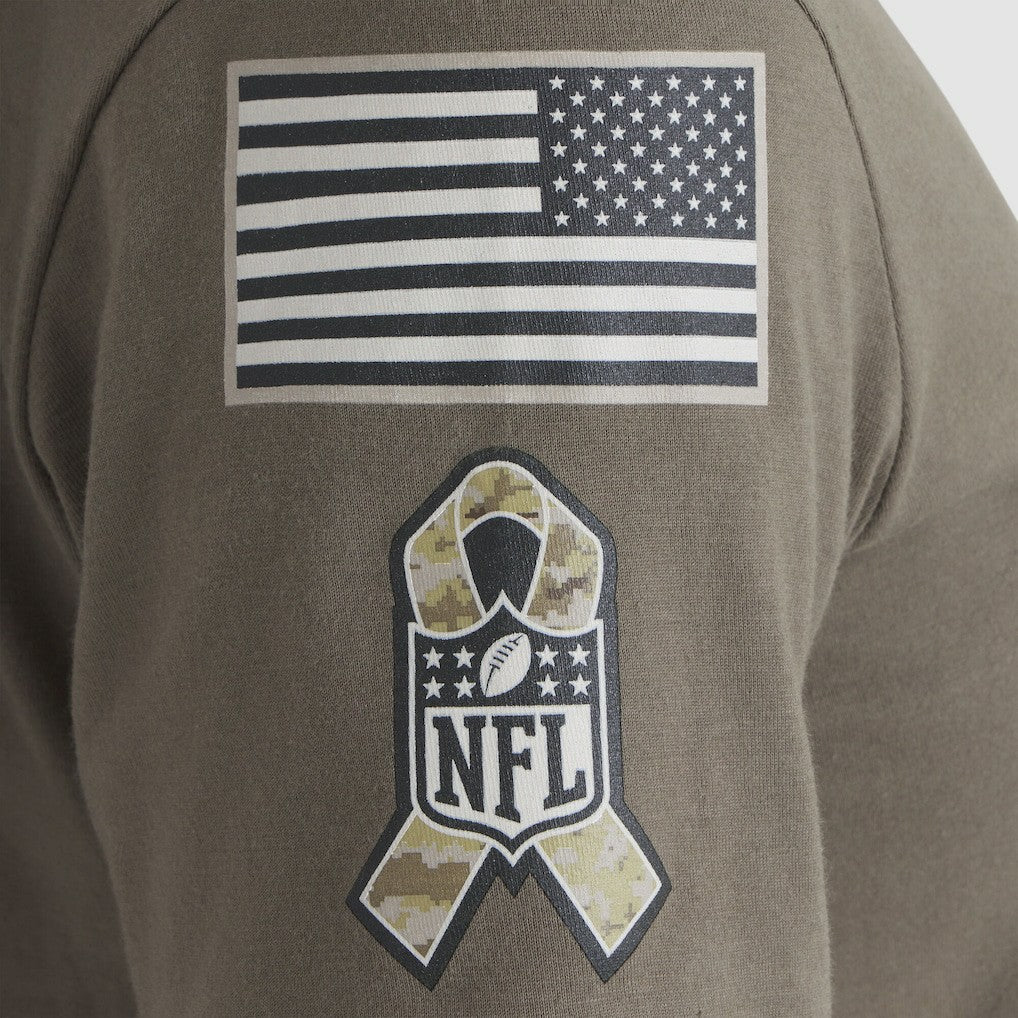 Baltimore Ravens Women's 2025 Salute to Service Sideline T-Shirt Olive | Nike for Sale