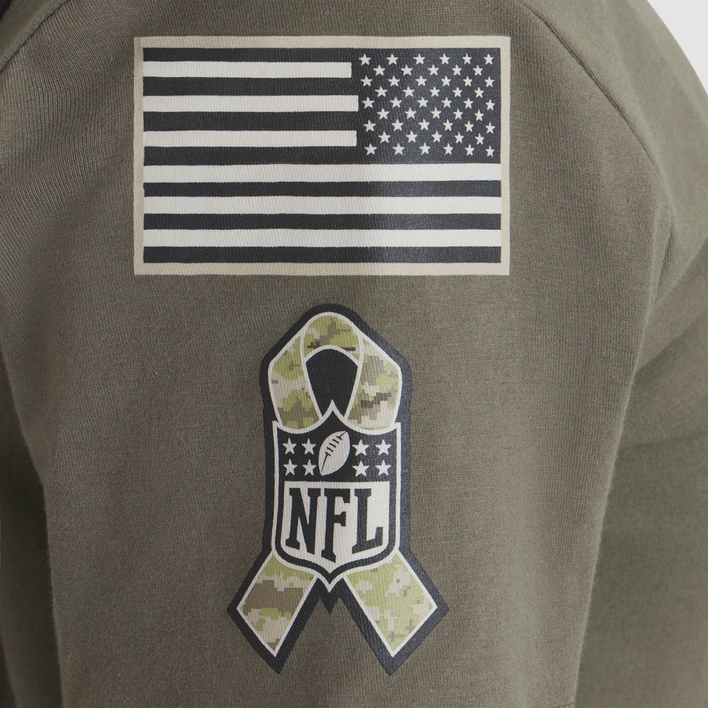 Green Bay Packers Women's 2025 Salute to Service Sideline T-Shirt Olive | Nike for Sale