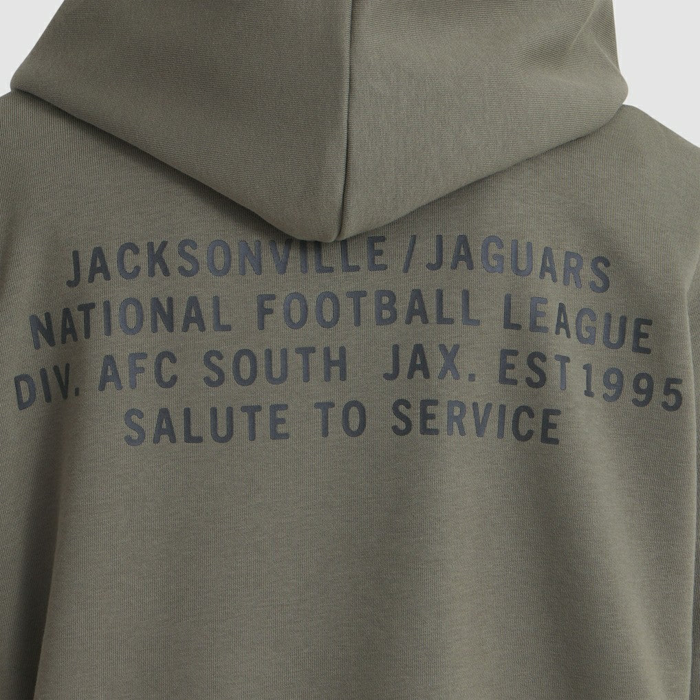 Jacksonville Jaguars Women's 2025 Salute to Service Sideline Standard Issue Dri-FIT Hoodie Olive | Nike for Sale
