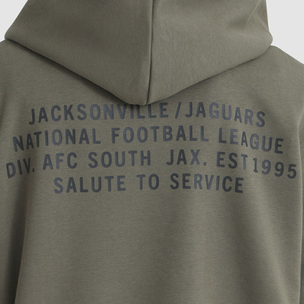 Jacksonville Jaguars Women's 2025 Salute to Service Sideline Standard Issue Dri-FIT Hoodie Olive | Nike for Sale