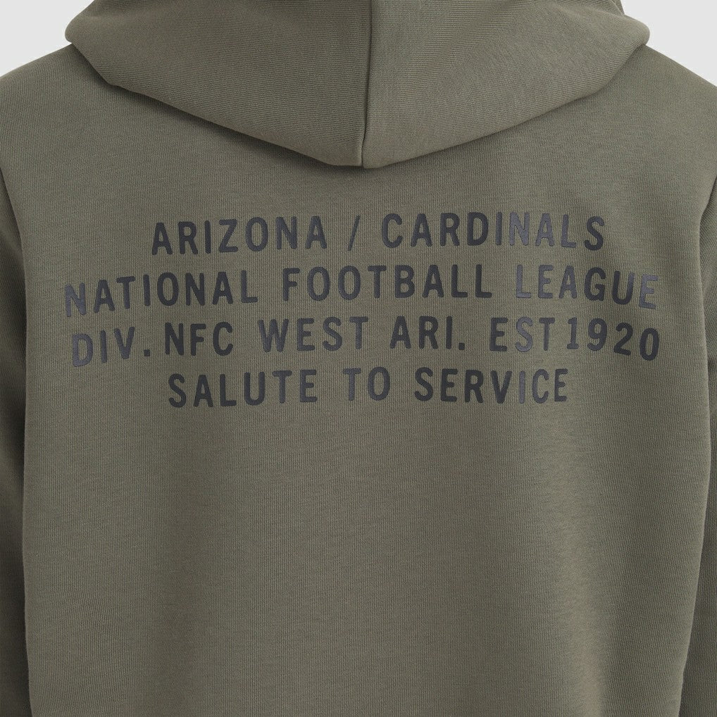 Arizona Cardinals Women's 2025 Salute to Service Sideline Standard Issue Dri-FIT Hoodie Olive | Nike for Sale