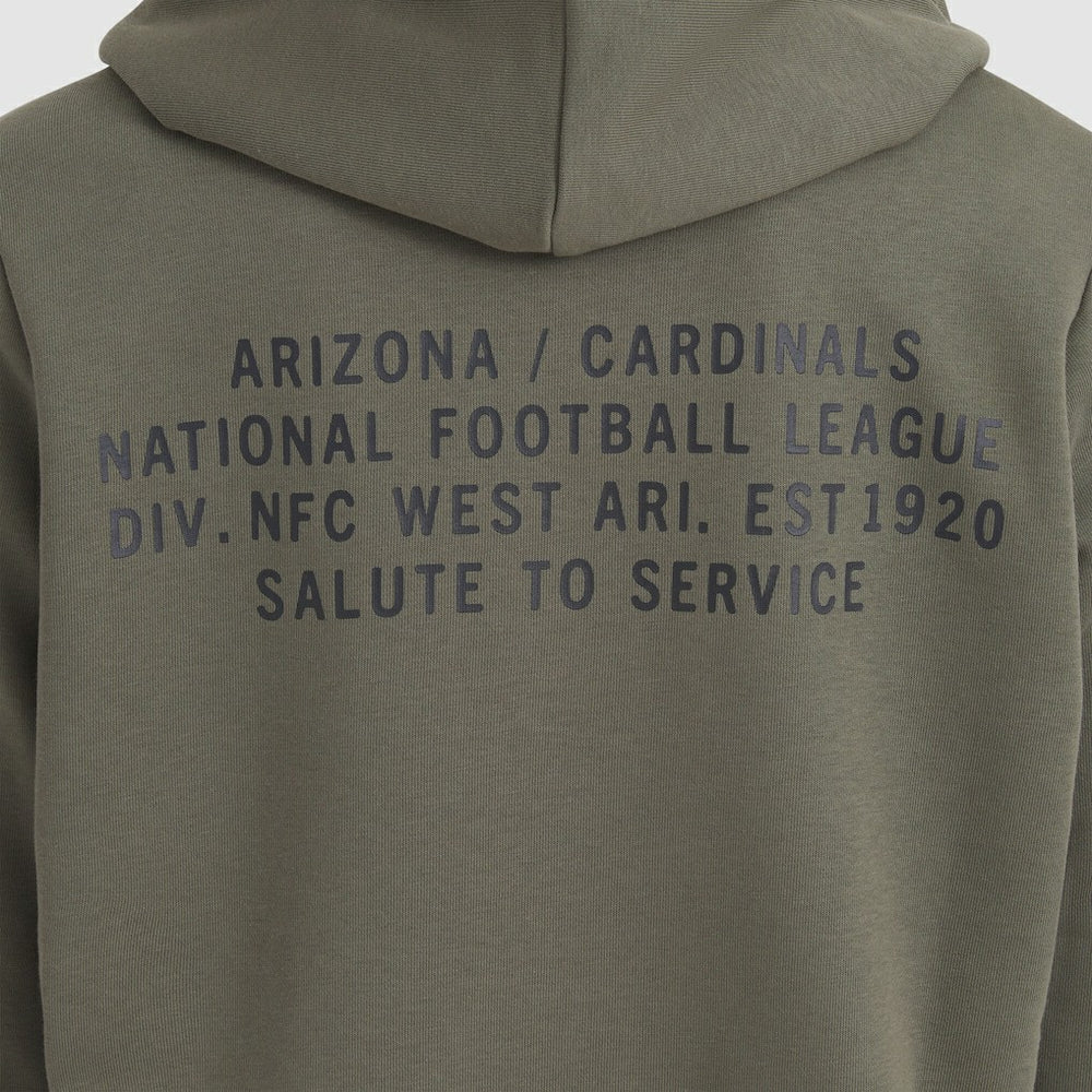 Arizona Cardinals Women's 2025 Salute to Service Sideline Standard Issue Dri-FIT Hoodie Olive | Nike for Sale