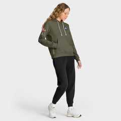 Miami Dolphins Women's 2025 Salute to Service Sideline Standard Issue Dri-FIT Hoodie Olive | Nike for Sale