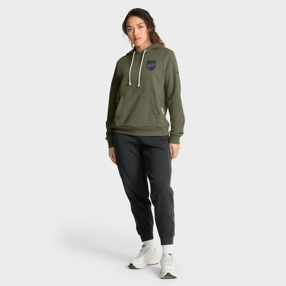 Buffalo Bills Women's 2025 Salute to Service Sideline Standard Issue Dri-FIT Hoodie Olive | Nike for Sale