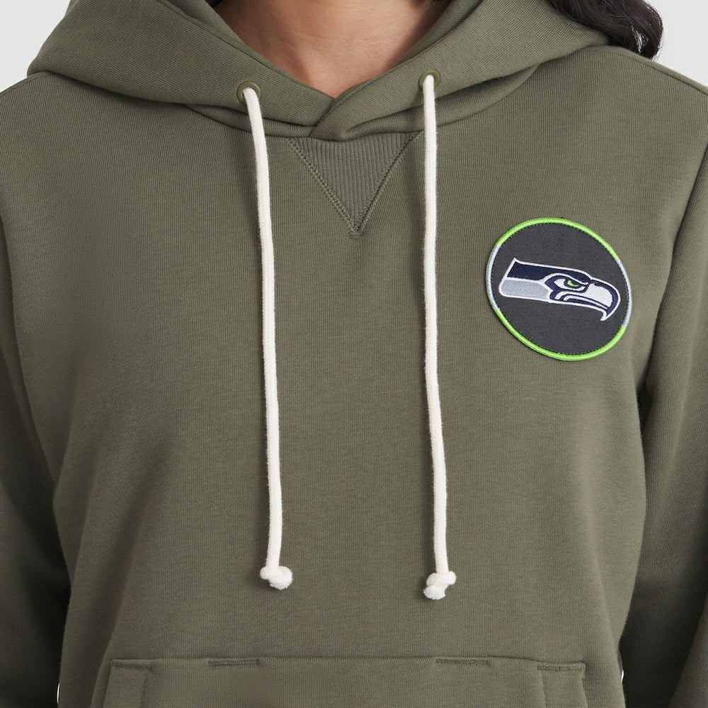 Seattle Seahawks Women's 2025 Salute to Service Sideline Standard Issue Dri-FIT Hoodie Olive | Nike for Sale