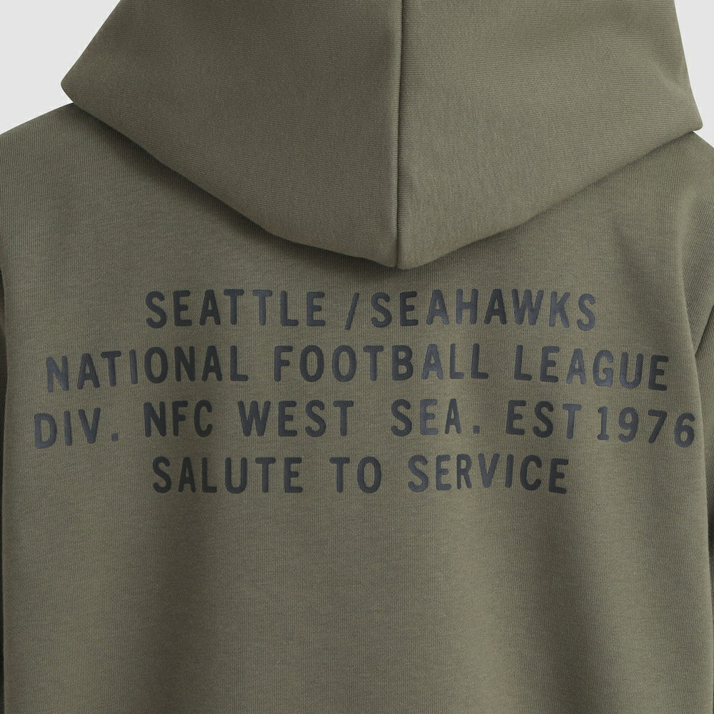 Seattle Seahawks Women's 2025 Salute to Service Sideline Standard Issue Dri-FIT Hoodie Olive | Nike for Sale