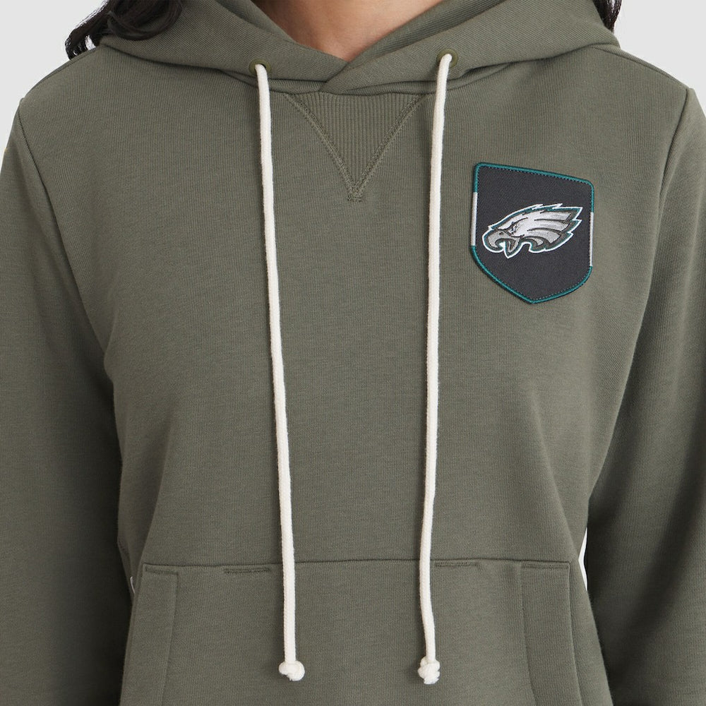 Philadelphia Eagles Women's 2025 Salute to Service Sideline Standard Issue Dri-FIT Hoodie Olive | Nike for Sale