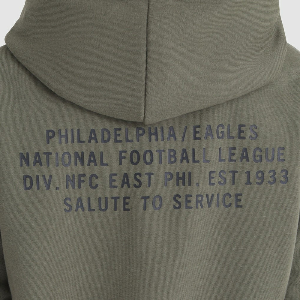 Philadelphia Eagles Women's 2025 Salute to Service Sideline Standard Issue Dri-FIT Hoodie Olive | Nike for Sale