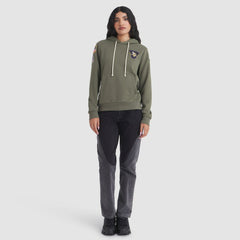 Minnesota Vikings Women's 2025 Salute to Service Sideline Standard Issue Dri-FIT Hoodie Olive | Nike for Sale