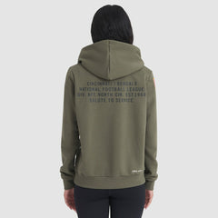 Cincinnati Bengals Women's 2025 Salute to Service Sideline Standard Issue Dri-FIT Hoodie Olive | Nike for Sale