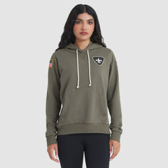 New Orleans Saints Women's 2025 Salute to Service Sideline Standard Issue Dri-FIT Hoodie Olive | Nike for Sale